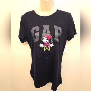 NWT GAP Disney Limited Collab Ladies Black Short Sleeve T-Shirt